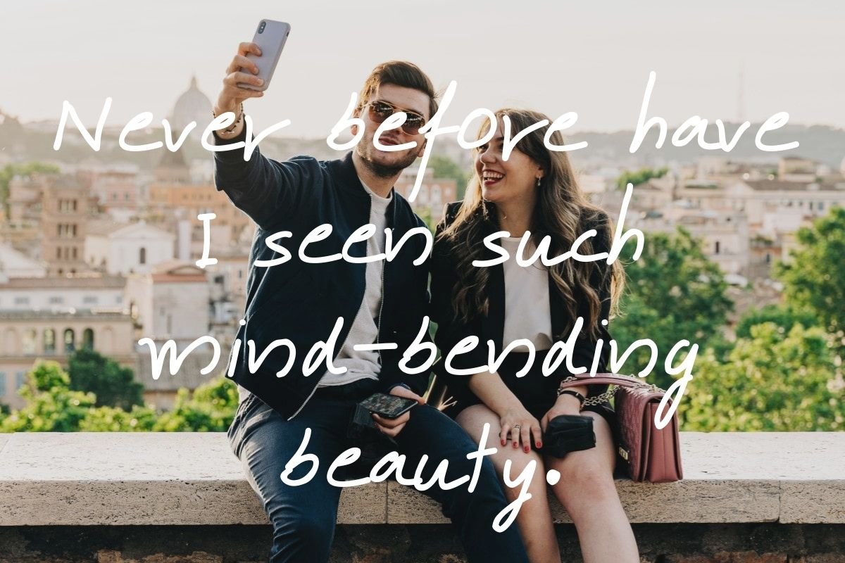 Aesthetic caption about beauty